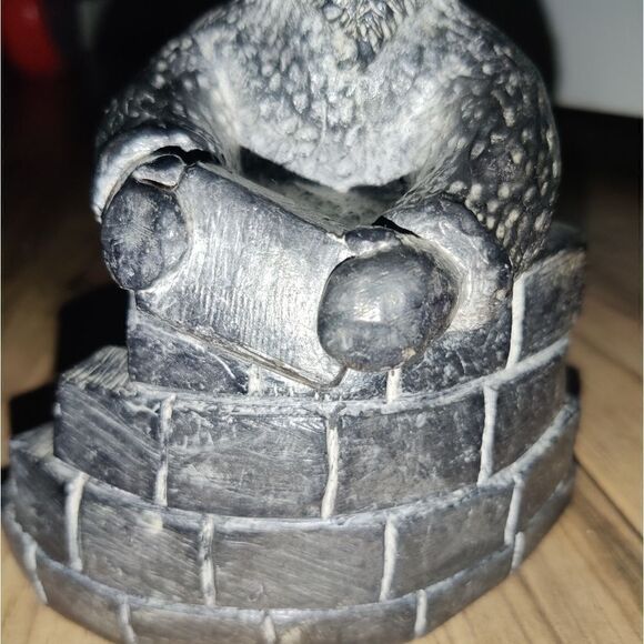 VINTAGE Canada NUVUK Hand Carved Eskimo Tribal Builder Soapstone Figure Statue - Picture 8 of 12